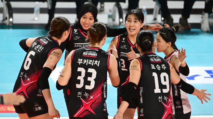 Hasil Liga Voli Korea: Red Sparks Bantai Hi-Pass 3-0