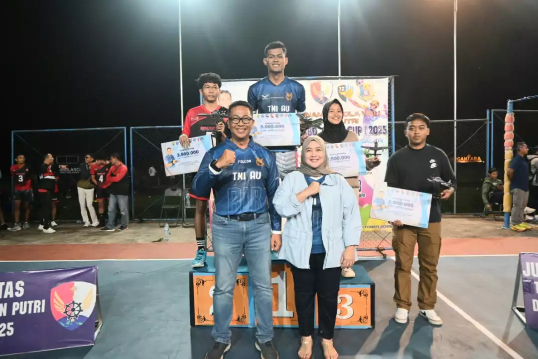 Danlanud Abd Saleh Tutup Open Tournament Bola Voli Putra dan Putri Danlanud Abd Saleh Cup I Tahun 2025