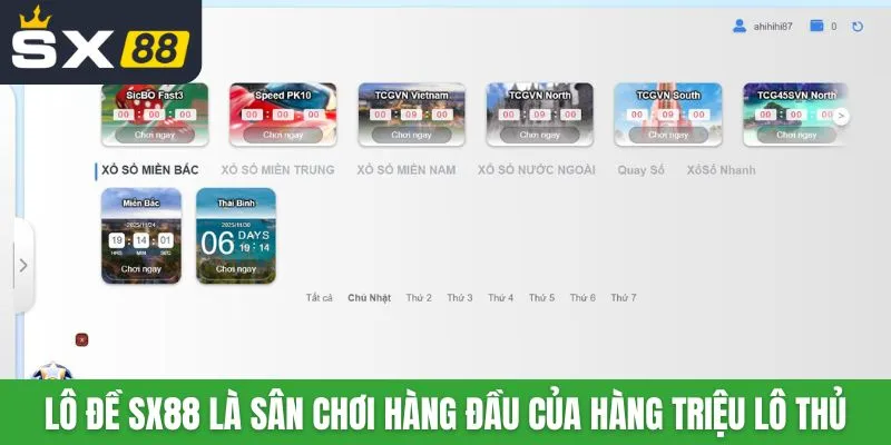Lô đề SX88 là sân chơi hàng đầu của hàng triệu lô thủ